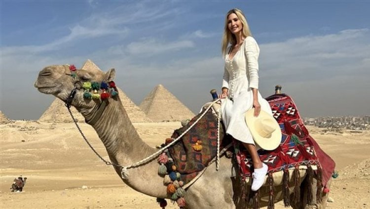 Ivanka Trump surprise egyptians with her pictures in the pyramids