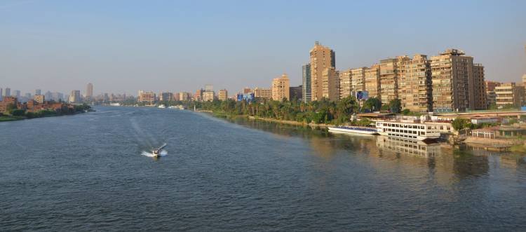 55.5 billion m3.. Egypt's share of water from the Nile River