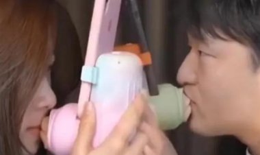 For lovers.. China creates "remote kissing device"
