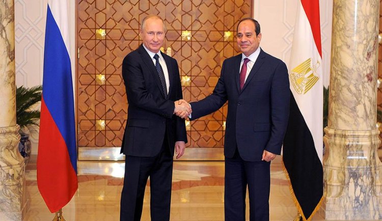 What did the Russian delegation discuss with Sisi in Egypt?