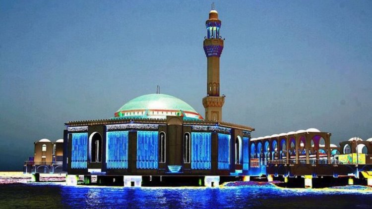 55 million dirhams..The first floating mosque in the world was built at a huge cost